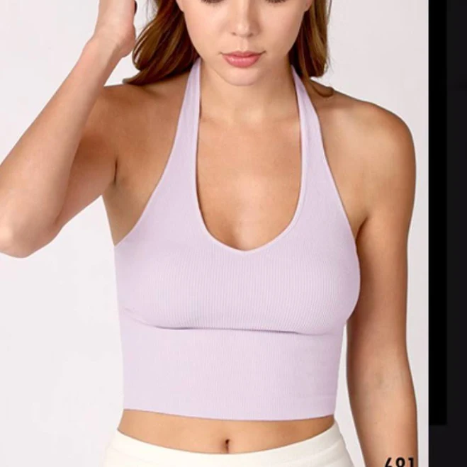 crop top Nikibiki Ribbed Halter Top Poshmark $19
