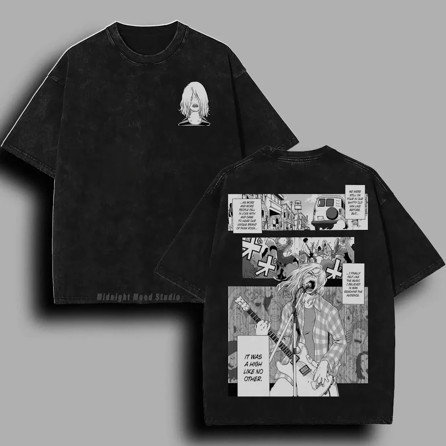 top Nirvana Grunge Oversized Graphic Tee TikTok Shop $20.39