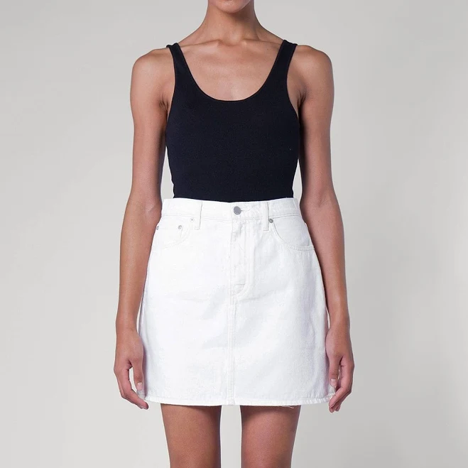 denim skirt Nobody Denim Piper High-Waist A-Line Skirt Nobody Denim AU $91