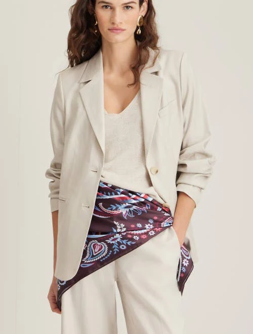 blazer Nordstrom Linen Blend Boyfriend Blazer Nordstrom $122.85