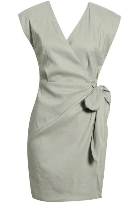 dress Nordstrom Linen Blend Wrap Dress Nordstrom $129