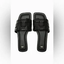 shoes NWT Zara Black Flat Genuine Leather Minimalist Sandals Shoes Size US 6 / EU 36 eBay $45