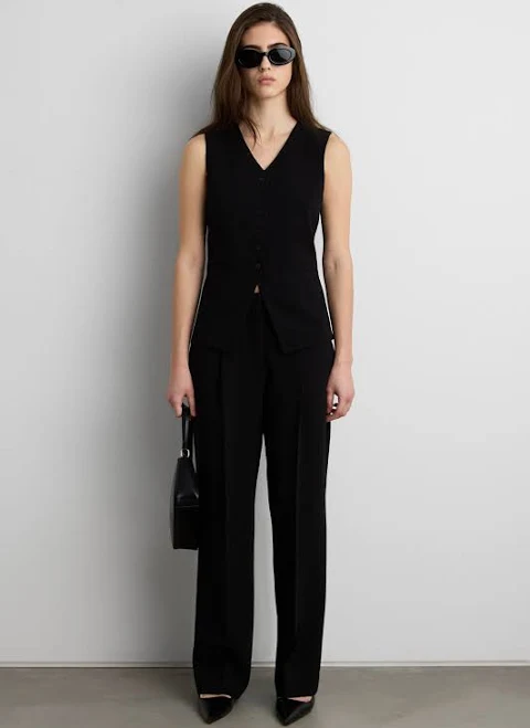 vest Oak + Fort Button Front Suiting Vest Oak and Fort US $84