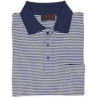 top O'Connell's Pima Cotton Knit Striped Polo Shirt - Navy & White Stripe (21) O'Connell's Clothing $95