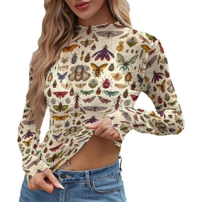 top Odd Entomology Mesh Long Sleeve Shirt Etsy - Seller $27.3