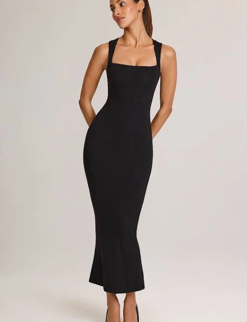 dress Oh Polly Ainslee Square Neck Midi Dress Oh Polly US $75