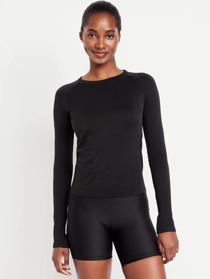 top Old Navy Women's Fluid Seamless Fitted Top Old Navy $20.99