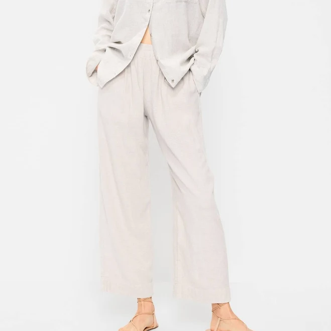 pants Old Navy Women's High-Waisted Linen-Blend Straight Ankle Pants Old Navy $19.99