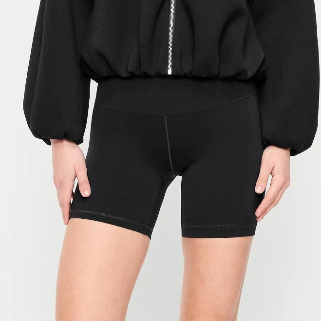 biker shorts Old Navy Women's High-Waisted Studiosmooth Biker Shorts Old Navy $13.49