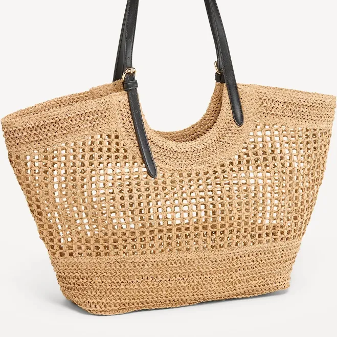 bag Old Navy Women's Open-Weave Straw Tote Bag Old Navy $26.99