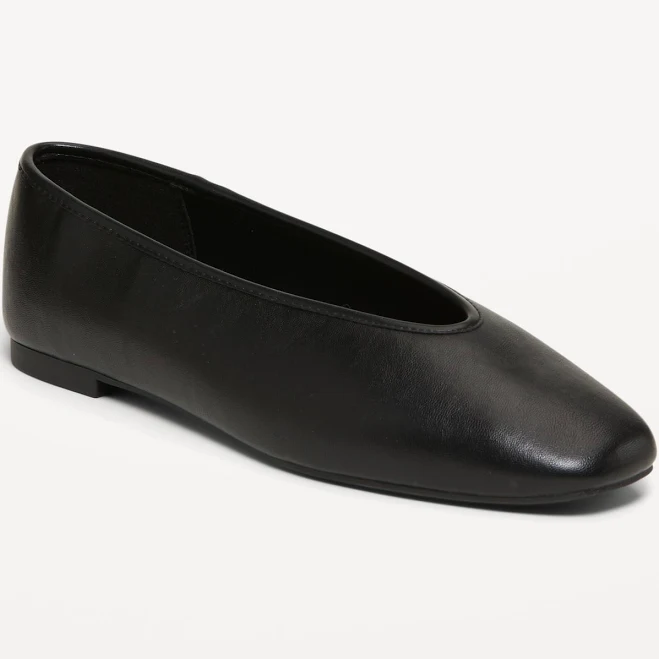 heels Old Navy Women's V-Cut Ballet Flats Old Navy $14.99