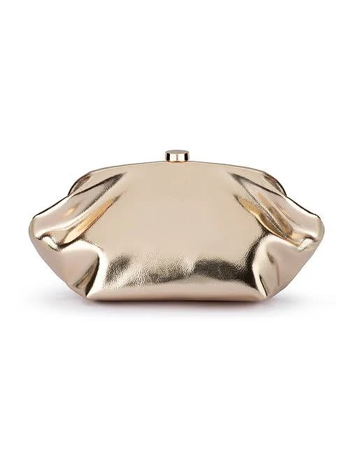 bag Olga Berg Tally Metallic Clutch REVOLVE $95