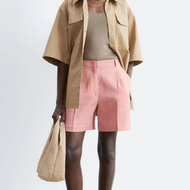shorts & Other Stories Pleated Linen Shorts & Other Stories US $99