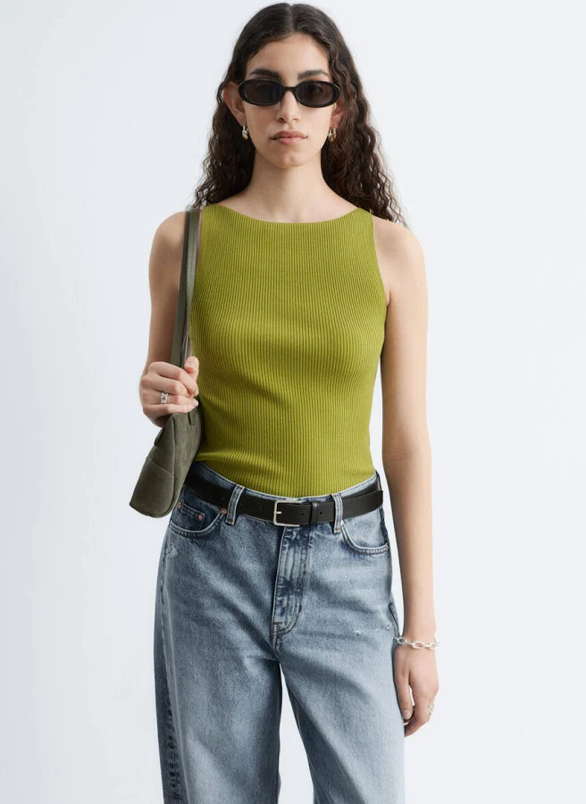 top & Other Stories Rib-Knit Tank Top & Other Stories US $69