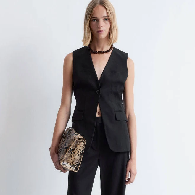 top & Other Stories Wool-Blend Tailored Waistcoat & Other Stories US $49