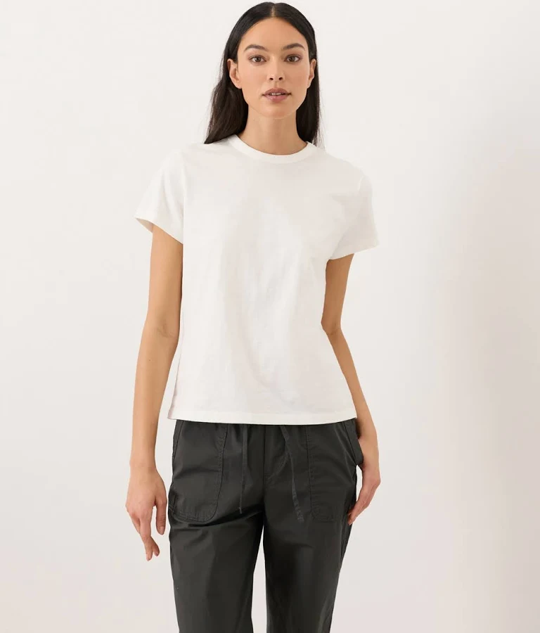 top Pact Women's Organic Cotton Soft-Slub Crewneck Tee p a c t $34
