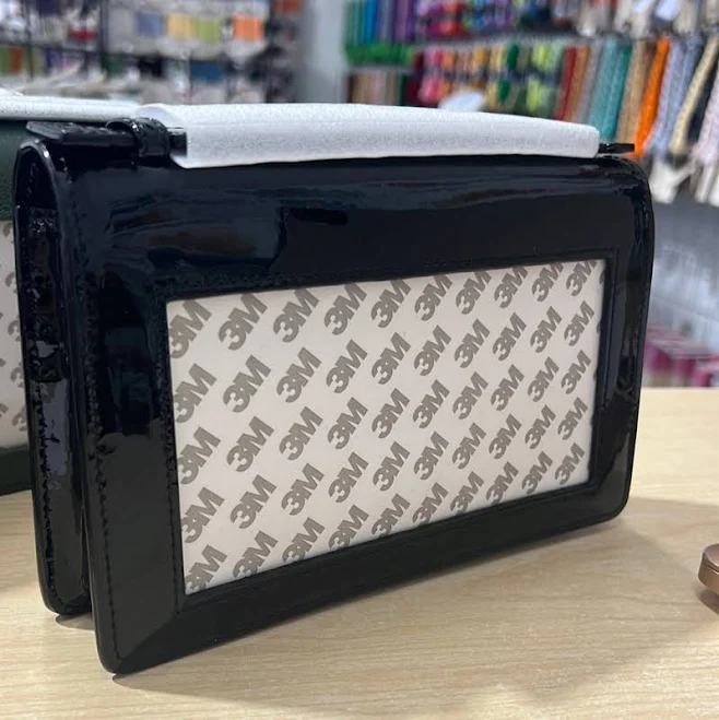 bag Patent Leather Clutch with Gold Hardware Poppypointe $180