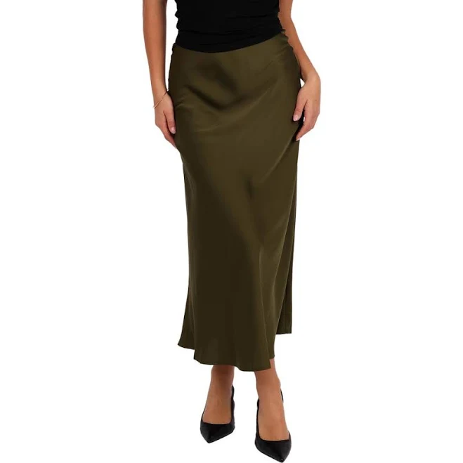 skirt Petal & Pup Women's Nellie Satin Midi Skirt Nordstrom $69