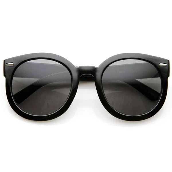 accessory Polarized Retro Inspired Oversize Round Sunglasses zeroUV $10.95