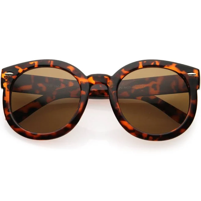 accessory Polarized Retro Inspired Oversize Round Sunglasses zeroUV $14.99