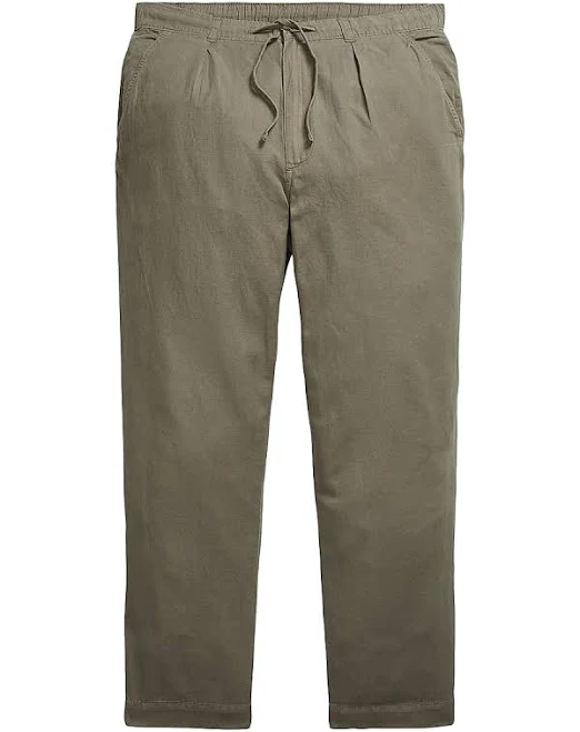 trousers Polo Ralph Lauren Men's Relaxed-Fit Linen-Cotton Pants Saks Fifth Avenue $138