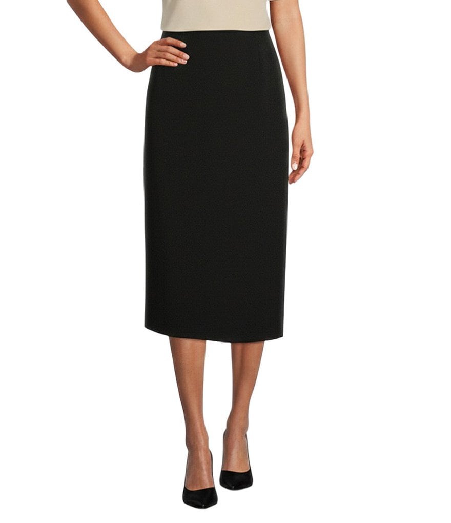 skirt Preston & York Taylor Stretch Crepe Suiting Midi Pencil Skirt Dillard's $89