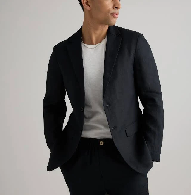 outerwear Quince Men's European Linen Blazer Quince $100