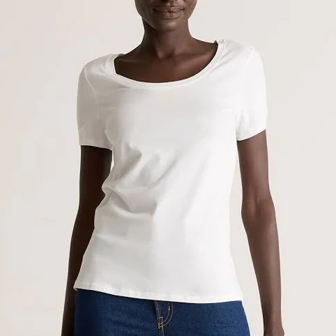 top Quince Women's Cotton Modal Scoop Neck T-Shirt Quince $16