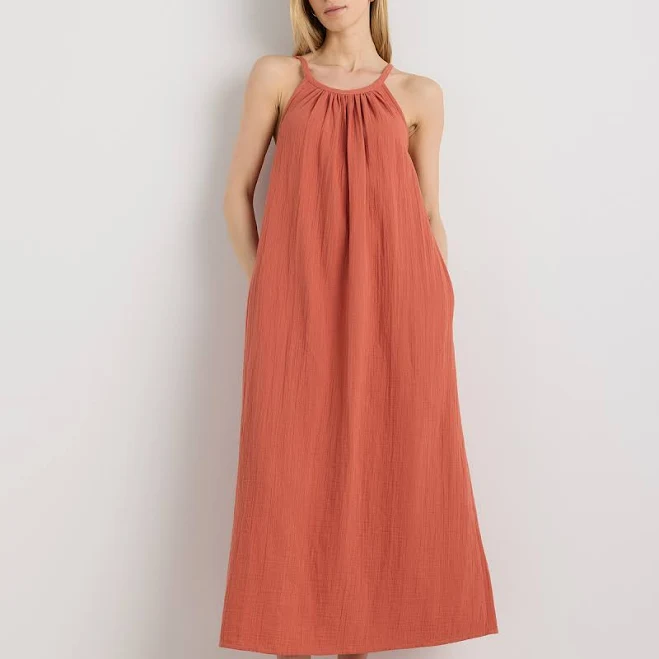 maxi dress Quince Women's Organic Cotton Gauze Maxi Dress Quince $49.9