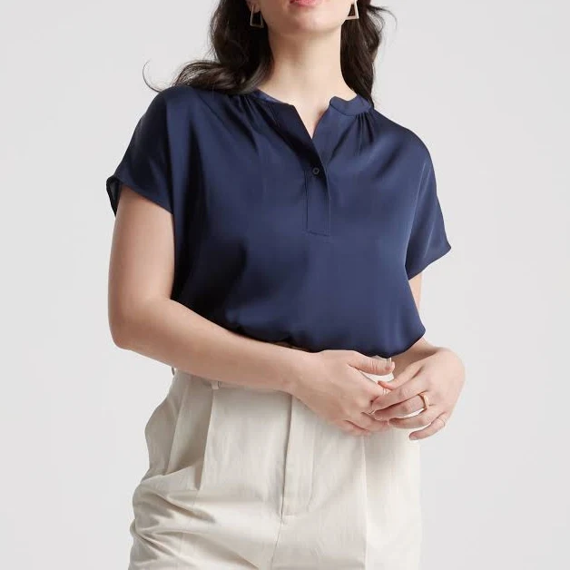 top Quince Women's Washable Stretch Mulberry Silk Dolman Sleeve Blouse Quince $69.9