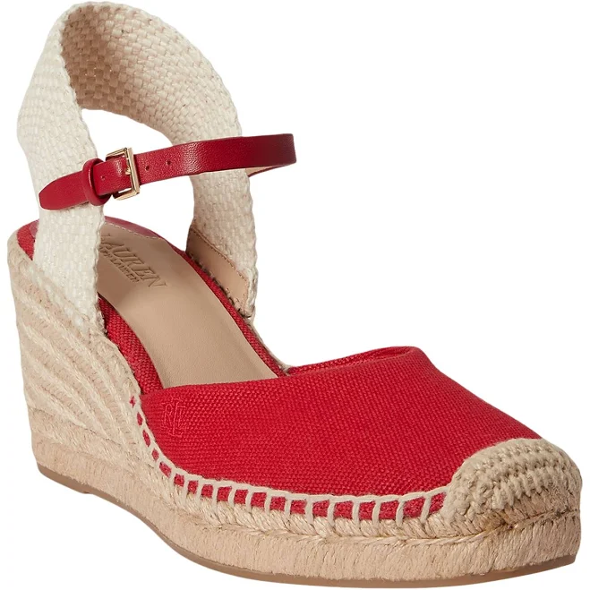 shoes Ralph Lauren Women's Robby Canvas Espadrille Sandals Macy's $108.5