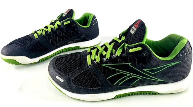 shoes Reebok Crossfit Nano 2.0 Women's Sz 8.5 Black Neon Green Training eBay - lionspride $57.99
