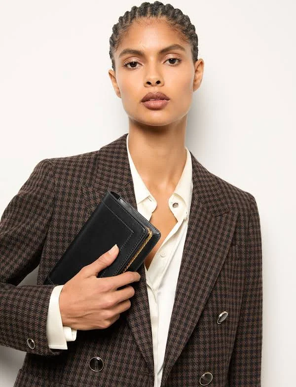 bag Reiss Talia Leather Chain-Strap Cross-body Bag Reiss $175