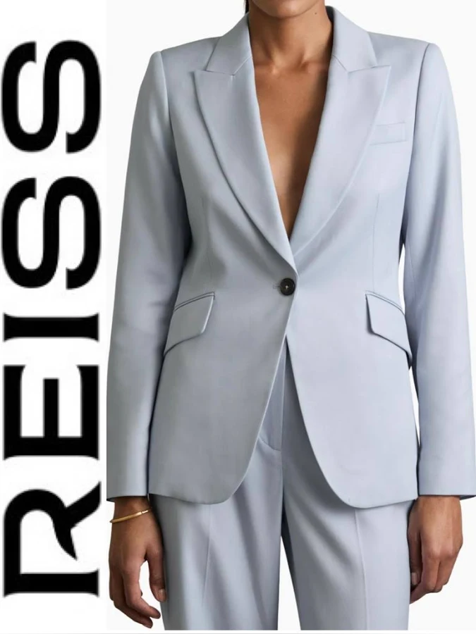 blazer Reiss Women's Millie Single-Breasted Peak-Lapel Tailored Blazer Saks Fifth Avenue $178.12
