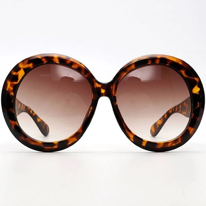 accessory Retro Oversized Round Tortoise Shell Sunglasses JuJu Loves $78