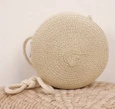 bag Round Straw Crossbody Bag The Vintage Boutique $18