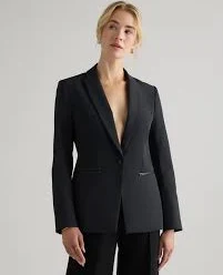 blazer Scuba Single-Breasted Convertible Blazer Quince $100