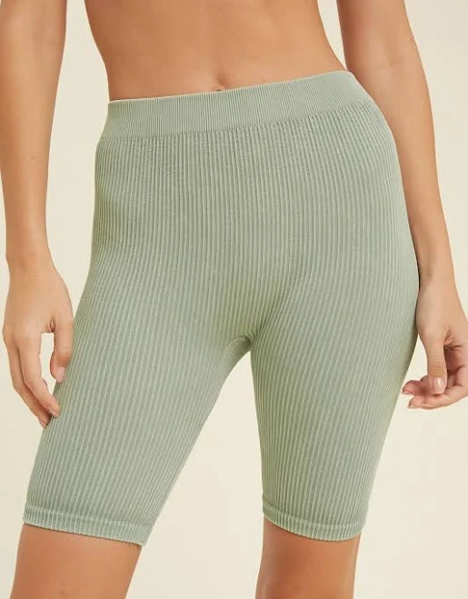 biker shorts Seamless Ribbed Biker Shorts Zen + Zeus Clothing Co. $34