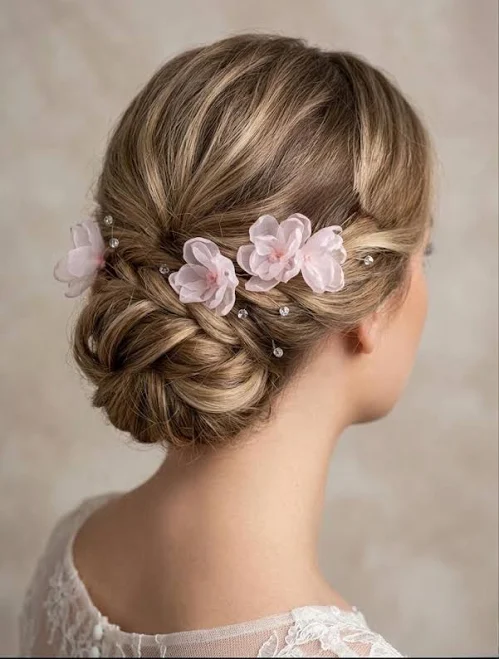 accessory Silk Flower Hair Pins Etsy - VsFilipchenko $15.12
