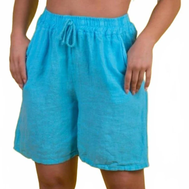 bottom Silvana Linen Shorts ShopSimon $44.85