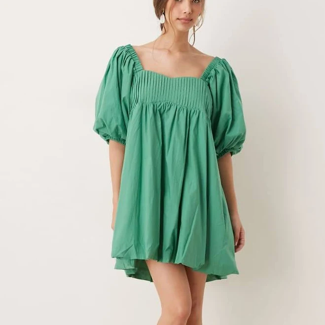 dress Sister Jane Balloon Sleeve Babydoll Mini Dress ASOS $37.45