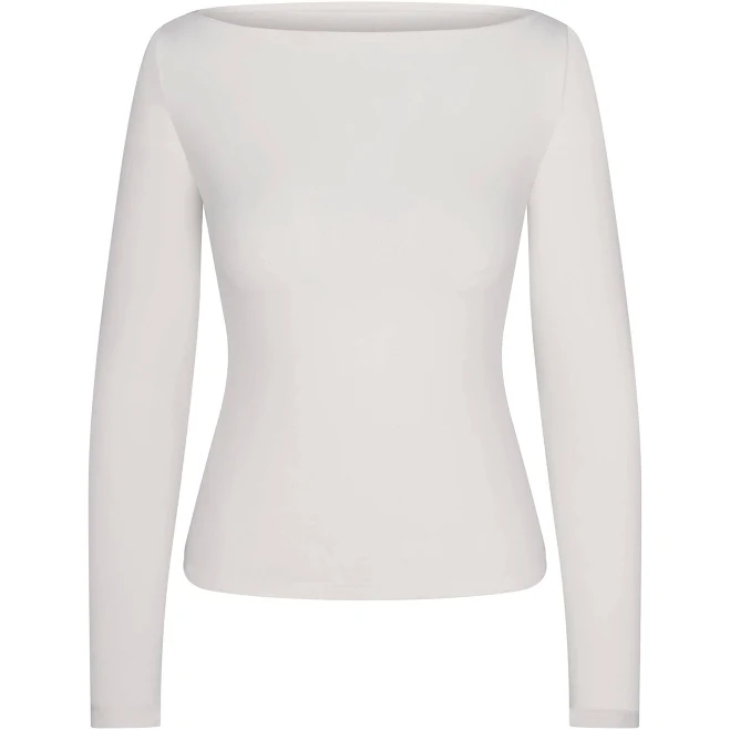 top Skims Women's Long Sleeve Boatneck Top SKIMS $58