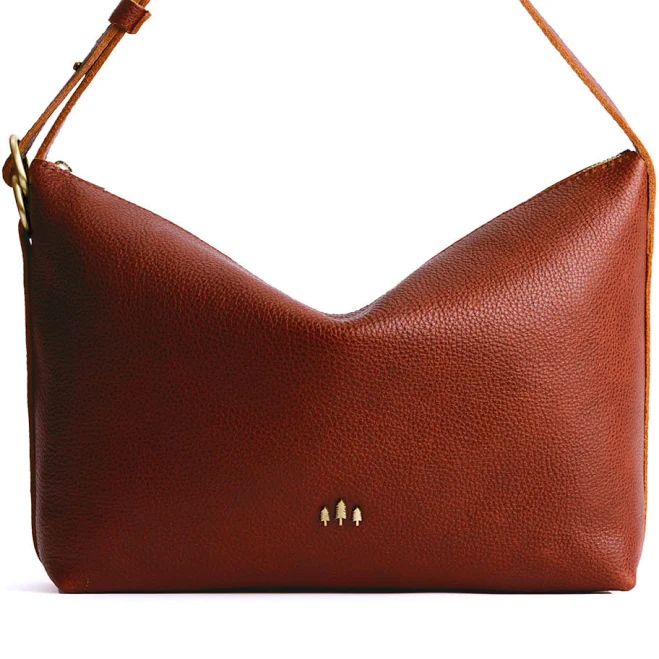 bag Slouchy Shoulder Bag, Nutmeg / Large Portland Leather Goods $99