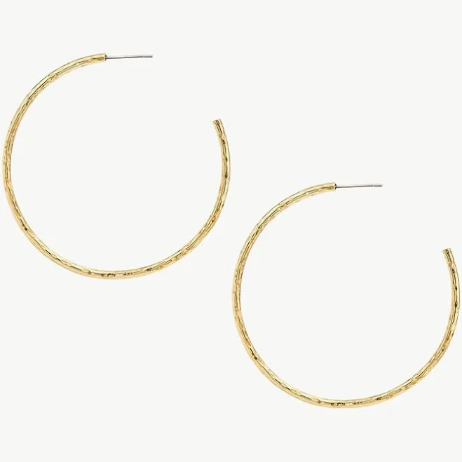 accessory SOKO Large Hammered Hoop Earrings Soko $228