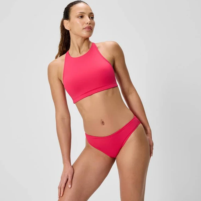 top Speedo Women's High Neck Bikini Top Speedo USA $36