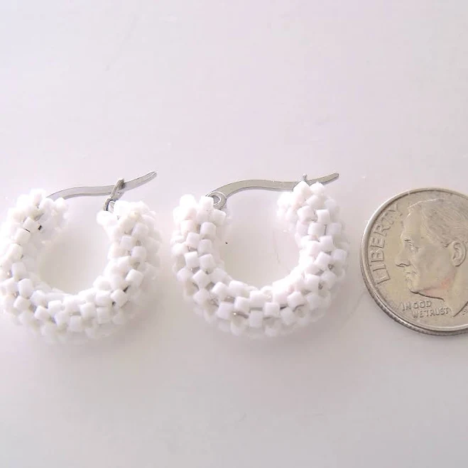 accessory Stainless Steel Woven Glass Seed Beads Etsy - Seller $25