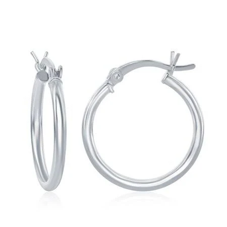 accessory Sterling Silver High Polish Hoop Earrings Walmart - Beaux Bijoux $18.99