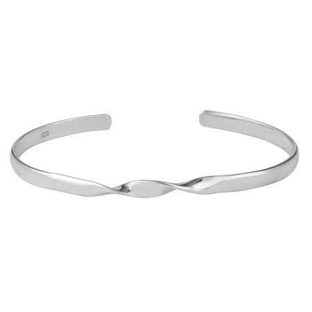 accessory Sterling Silver Minimalist Twist Bangle Bracelet Walmart - 81stgeneration Limited $79.61