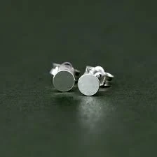 accessory Sterling Silver Round Studs, Minimalist Earrings, Silver Stud Earrings, Simple Ear Accessories, Gift for Her 4mm 5mm Etsy $8.01