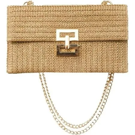 bag Straw Clutch Purses Women Summer Beach Handbags Boho Woven Envelope Wallet Fold Over Chain Crossbody Shoulder Bag Evening Bag Walmart - esunarty Direct $23.99